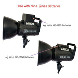 HRIDZ CB-VL100 100W Battery-Operated Bi-Colour LED Video Light Professional Outd - Close-Up Angle