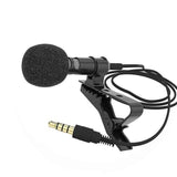 Hridz 3.5mm Clip-on Lapel Lavalier Microphone for Mobile Phone - Rear View
