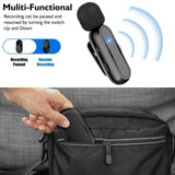 HRIDZ Wireless Lavalier Microphone fast connection Port Mic For Apple iPhone ipad Vlog Live Stream - 45-Degree Angle