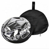 HRIDZ 80CM Portable 5 in 1 Collapsible Round Multi Disc Light Reflector - Top-Down View