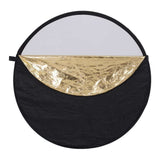 HRIDZ 80CM Portable 5 in 1 Collapsible Round Multi Disc Light Reflector - 45-Degree Angle