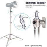 1Pcs Hridz 260cm Stainless Steel Heavy Duty with 1/4 to 3/8 adapter for Studio Softbox, Monolight and Other Photographic Equipment - 1-Stand