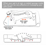 Large PawfectFriend Orthopedic Dog Bed 3-Side Comfort Bolster Padded Calming Mattress Bed with Removable Cover