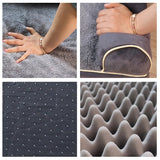 Large PawfectFriend Orthopedic Dog Bed 3-Side Comfort Bolster Padded Calming Mattress Bed with Removable Cover - 45-Degree Angle