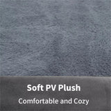 XL Size PawfectFriend Orthopedic Dog Bed 3-Side Comfort Bolster Padded Calming Mattress Bed with Removable Cover - Side View