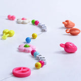 950-Piece Colorful Acrylic Beads Kit with Alphabet Beads for Creative Jewelry Making - Low Angle