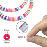 20-Color 4000-Piece Premium Clay Bead Jewelry Making Kit with Accessories and Elastic Strings - Side View