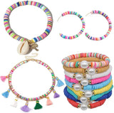 20-Color 4000-Piece Premium Clay Bead Jewelry Making Kit with Accessories and Elastic Strings - 45-Degree Angle