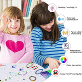 Vibrant 28-Color 6380-Piece Heishi Polymer Clay Bead Jewelry Kit with Smiley Face and Accessories - Rear View