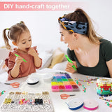 6000-Piece Colorful Polymer Clay Bead Kit for DIY Jewelry Making - 24 Assorted Round Heishi Disc Beads