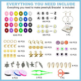 6000-Piece Colorful Polymer Clay Bead Kit for DIY Jewelry Making - 24 Assorted Round Heishi Disc Beads