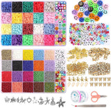 DIY 25000 Pcs A-Z Letter Beads & Polymer Clay Jewelry Making Kit for Unique Bracelets