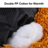 Large-60cm peach PawfectFriend Dog Pet Cat Calming Bed Plush Beds Large Fluffy Donut Comfy Cushion Puppy Mat - Rear View