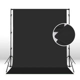 Hridz 2x3m Black Backdrop for Photography Videos - Side View