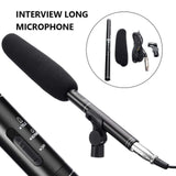 HZ-320 Premium Filmmaker's Shotgun Microphone for Interviews and Studio Recording - Front View