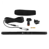 HZ-320 Premium Filmmaker's Shotgun Microphone for Interviews and Studio Recording - Rear View