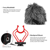 Hrid MG1 Compact Cardioid Shotgun Lavalier Microphone for Smartphones and Cameras - Low Angle
