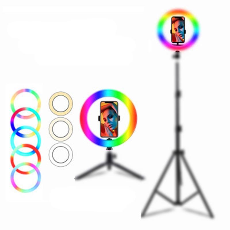 Hridz Makeup Selfie 10inches 26cm RGB Ringlight Dimmable LED Fill Ring Lamp