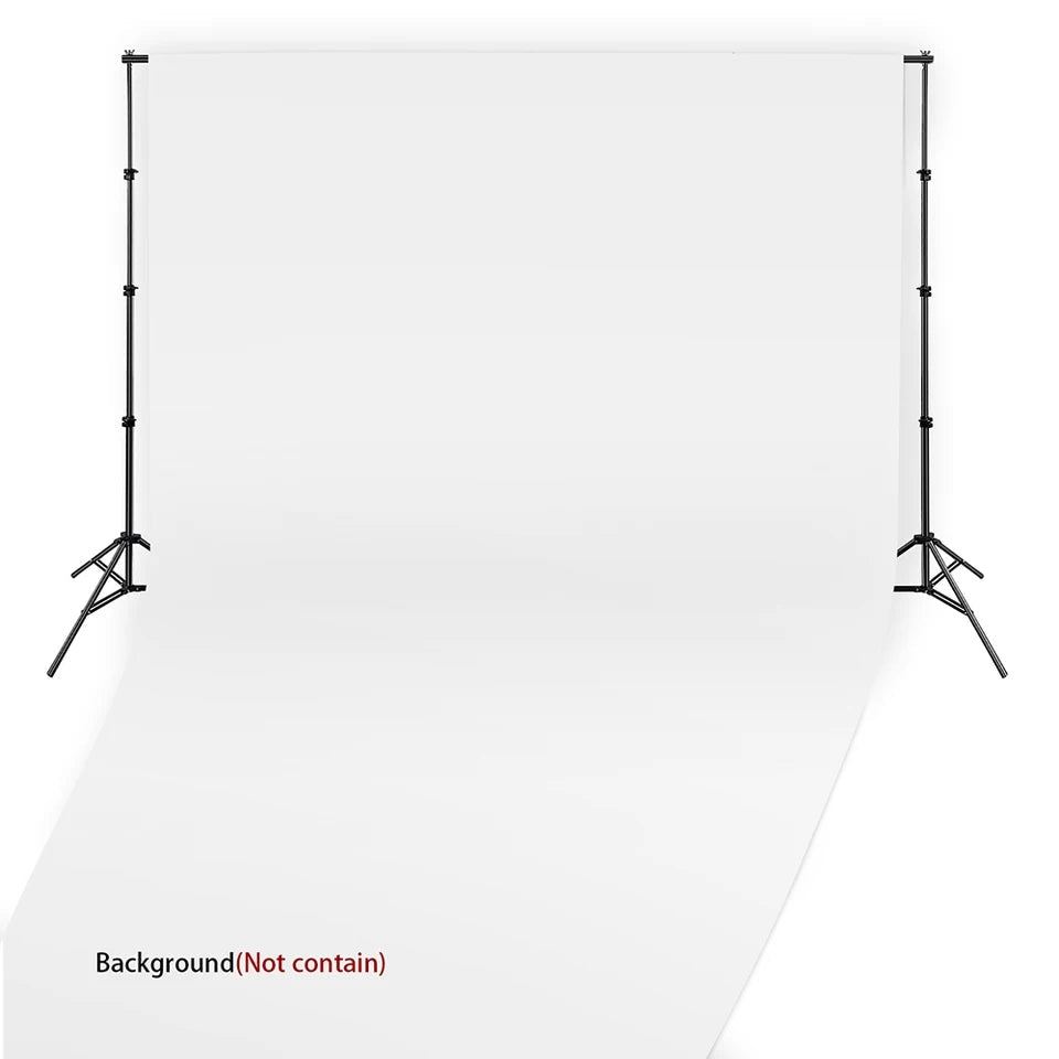 Heavy-Duty 2.6M x 3M Backdrop Support System for Professional Photography and Video Studio Use