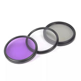Hridz 3pcs UV CPL FLD Lens Filter Combo pack with Pouch for SLR Camera Colour Lens UV Filter - 52mm