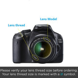 Hridz 3pcs UV CPL FLD Lens Filter Combo pack with Pouch for SLR Camera Colour Lens UV Filter - 62mm - Side View