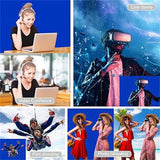 2Mx3M Blue Hridz Muslin Backdrops for Photography - Side View
