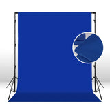 2Mx3M Blue Hridz Muslin Backdrops for Photography - Rear View