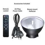 HRIDZ CB-VL100 100W Battery-Operated Bi-Colour Dimmable LED Video Light Outdoor Cob - 45-Degree Angle