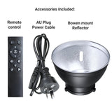 Hridz 300W COB Video Light LED Ultra Bright VL300 Bi-Color COB 2800-6800K Bowens - Front View