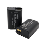 Hridz BLK22 2pcs Battery for Panasonic DMW-BLK22 LUMIX DSLR - 2-batteries only