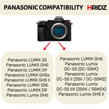 Hridz BLK22 2pcs Battery for Panasonic DMW-BLK22 LUMIX DSLR - 2-batteries only