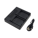 Hridz BLK22 Battery and Dual charger pack for Panasonic DMW-BLK22 LUMIX DSLR - combo-pack - Side View
