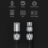 3m Hridz XLR Cable Male To Female Audio Output and Input Apply To KTV Microphone