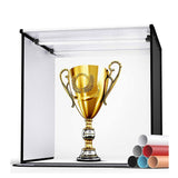 HRIDZ 60cm Portable Photo Studio LED Light Tent Bar Cube Soft Box Room - Front View