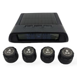 HRIDZ 1050 Solar-Powered Wireless Tire Pressure Monitoring System with 4 Sensors - 45-Degree Angle