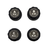 HRIDZ 1050 Solar-Powered Wireless Tire Pressure Monitoring System with 4 Sensors - Rear View