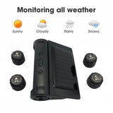 HRIDZ S2 Solar-Powered Wireless Tire Pressure Monitoring System with 4 Sensors - Side View