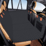 Black PawfectFriend Hard Bottom Car Back Seat Extender & Hammock for Dogs ??63x132cm Waterproof, Heavy-Duty Pet Seat Protector