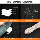 Black PawfectFriend Hard Bottom Car Back Seat Extender & Hammock for Dogs – 63x132cm Waterproof, Heavy-Duty Pet Seat Protector - 45-Degree Angle