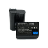 Hridz EN-EL15 Battery & Charger set for Nikon Z6, Z7, D780, D500, D600, D610, D750, D800, D810, D810a, D850 - Top-Down View