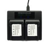 Hridz EN-EL19 Battery Charger For Nikon Coolpix S Series Camera Batteries - Top-Down View