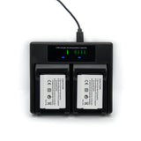 HRIDZ EN-EL23 Battery & Charger Set For Nikon Coolpix B700 S810c P600 P610S - Top-Down View