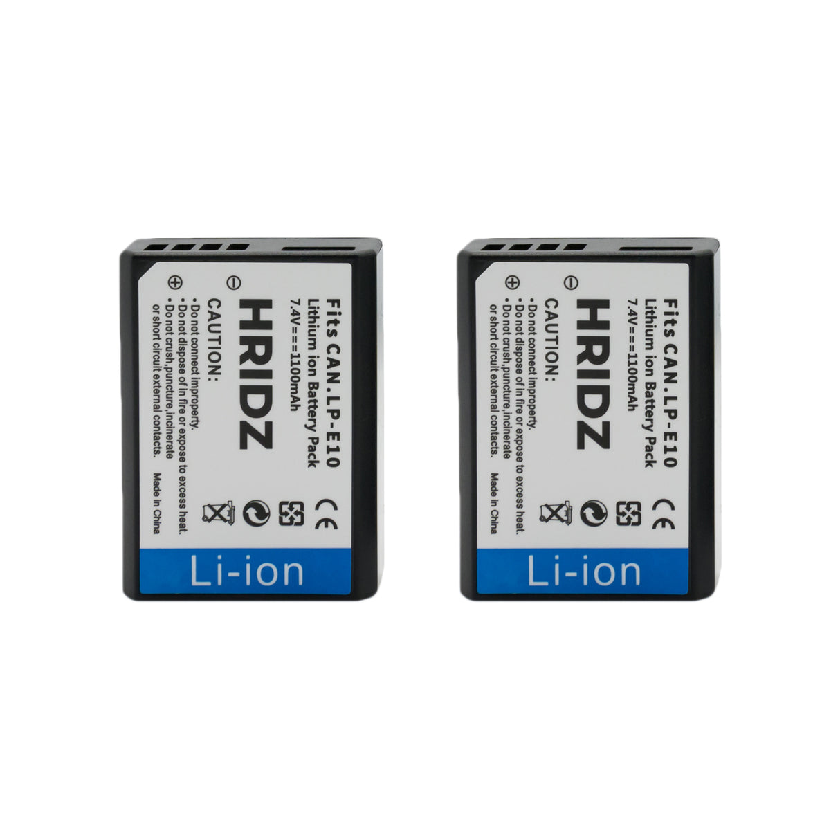 Hridz LP-E10 Battery for Canon EOS 3000D 1500D 1300D 1200D 1100D E10 LC-E10