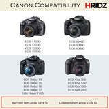 Hridz LP-E10 Battery Charger for Canon EOS 3000D 1500D 1300D 1200D 1100D - Side View