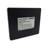 Hridz LP-E12 Dual Smart LCD Charger for Canon EOS M M2 M10 M50 M50ii M100 M200 SL1 SX70 - Side View