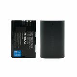 HRIDZ LP-E6 2 Batteries and 1 Dual Charger for Canon LP-E6n LP E6 Battery - 45-Degree Angle