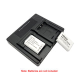 Hridz LCD Dual Charger for Sony RX100 Batteries and Hridz NP-BX1 Battery - Top-Down View