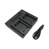 Hridz LCD Dual Charger for Sony RX100 Batteries and Hridz NP-BX1 Battery - Rear View