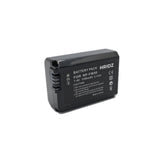 Hridz NP-FW50 Battery & Charger Pack for Sony NP-FW50 and SLT-A33,A35,A37,A55V, DSC-RX10 - Top-Down View