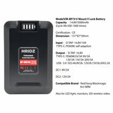 HRIDZ VM-BP74 V Lock V Mount Battery - 74Wh 14.8V 5000mAh Li-ion Battery - 45-Degree Angle